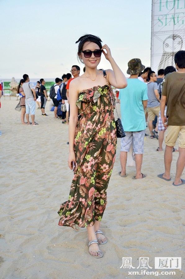 艳阳日里清凉style走俏!厦门草莓音乐节街拍特