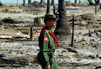 缅甸若开邦骚乱地区