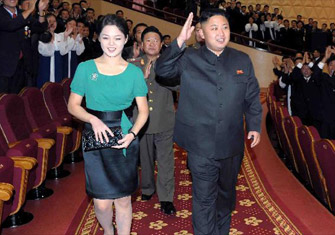 金正恩观看银河音乐会