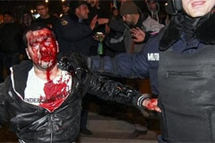 亲乌亲俄两派街头火拼 致1死