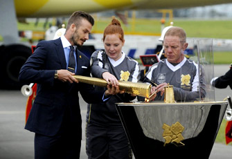 奥运会圣火抵达英国