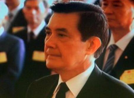 马英九率台官员祭拜中国远征军英灵