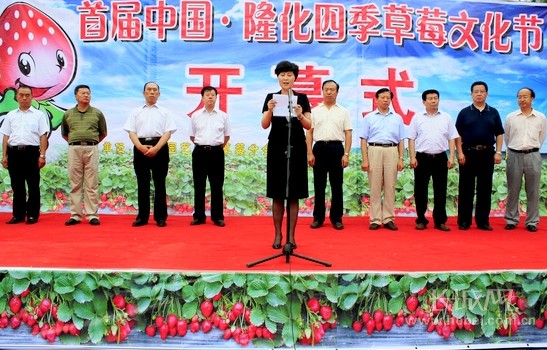 首届中国·承德隆化四季草莓文化节开幕