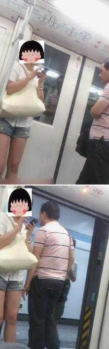 图说：一名女子在上海9号线遇色狼不敢报警。来源：新浪微博