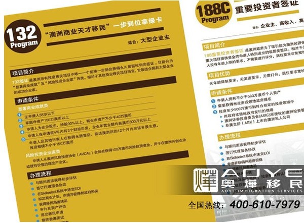 澳大利亚投资移民 132签证最受企业家欢迎