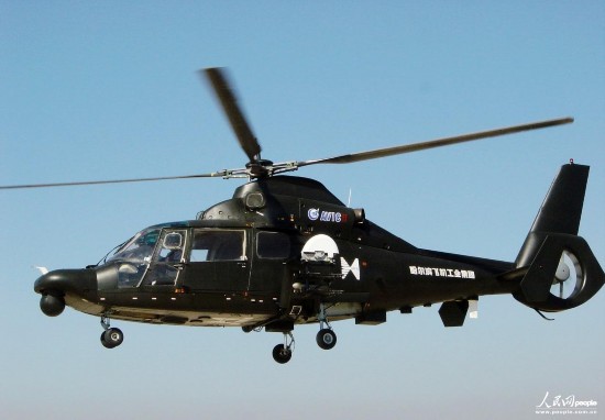 中国出口型武装直升机亮相迪拜航展(图)