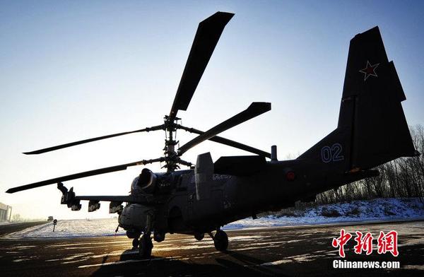 俄罗斯卡 52攻击直升机完成组装 进行首次试飞