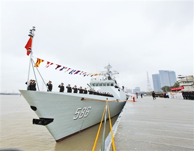 吉安舰入列海军|护卫舰|导弹