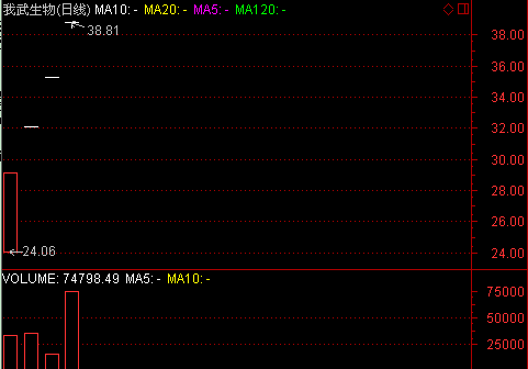 我武生物上市四日连续大涨 累计涨幅达93%|停