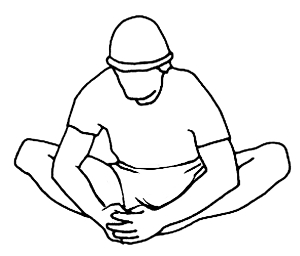 腹股沟背靠背拉伸|放松|腹股沟