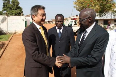 驻乍得大使胡志强出席中国援乍得化肥交接仪式