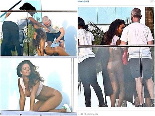 歌星蕾哈娜阳台拍写真 当众下半身<em>全裸</em>(图)|专