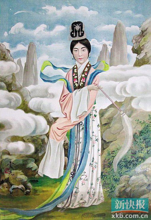 ■李雪芳剧照,被制作成上海年画。