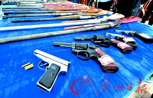 广东:犯罪团伙在居民区及砖厂内造枪(图)