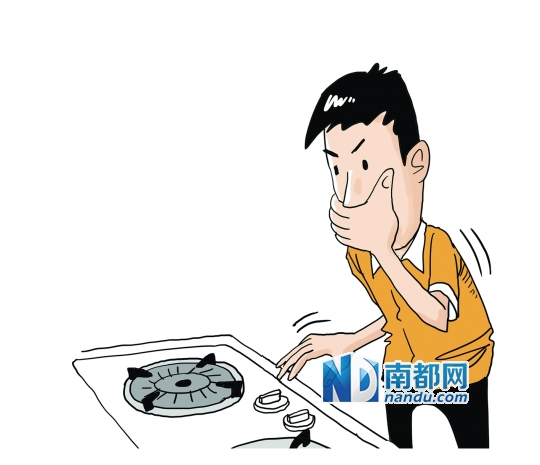 当闻到一股臭鸡蛋味、汽油味、油漆味时，就应当意识到可能是燃气泄漏。