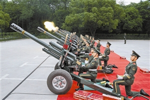 我礼炮部队首次离京 执行迎宾礼仪活动|部队|总统