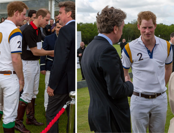 威廉王子与亨利王子共同参加了2014戴比尔斯英国皇室马球杯赛
