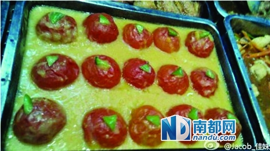 亮瞎华农饭堂 再现奇葩菜式|番茄|微博
