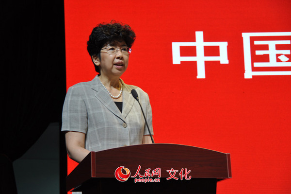 中国文联党组书记、副主席赵实 (人民网陈苑 摄)