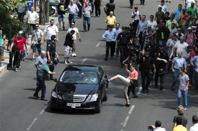 西班牙的哥抗议打车软件|黑车|出租车