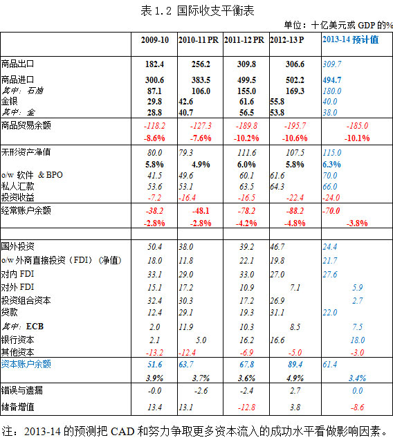 印度经济展望2013 2014(四)|贬值|国际收支
