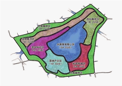 青西郊野公园功能分区图
