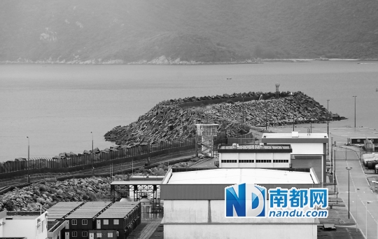 大亚湾核电站防波堤。