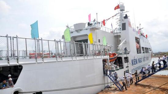 越南渔监船KN-781，是越南最现代化的大型巡查船之一。（资料图）