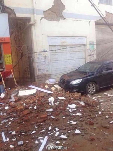地震事故现场（图片来自网络）