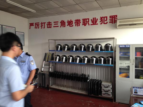 　　图为饶阳公安局南空头村综合执法站 法制网见习记者 郑小琼摄