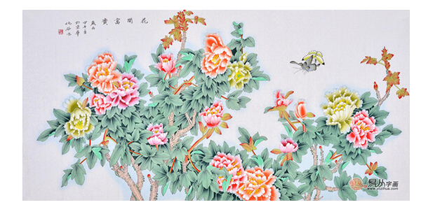 国画牡丹牡丹国画寓意好雍容大气送富贵繁荣兴旺之象征