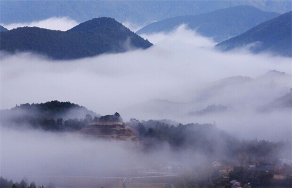 日本三重县熊野市赤木城遗迹