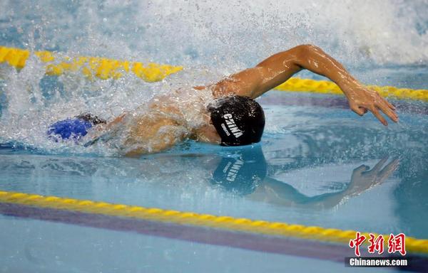 亚运会游泳男子50米自由泳 中国宁泽涛夺冠|朴