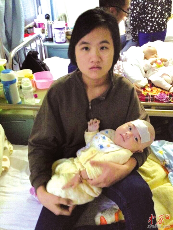 广东一重症宝宝在郑州求医 全国440多位妈妈抱
