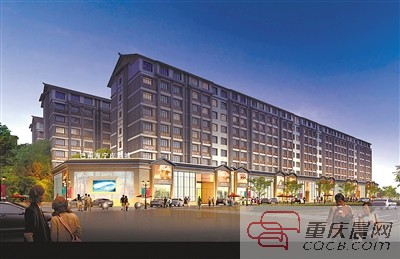 巴南海宁皮草城一期有200多个品牌入驻。（效果图）