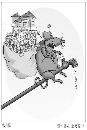 漫画：“水老鼠”