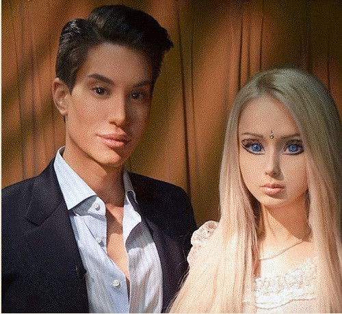 资料图:芭比娃娃和她的男友肯。