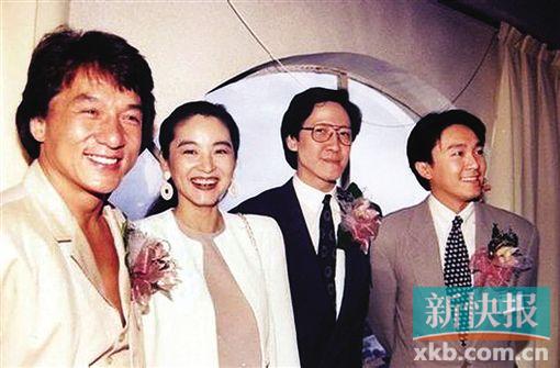 ■成龙、林青霞、向华胜、周星驰合影。