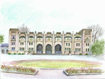 中央体育场设计者是著名运动员 赛场入口设计