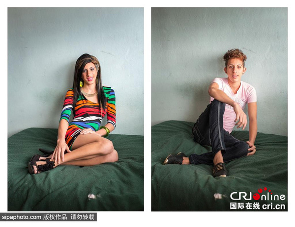 古巴摄影师Claudia Gonzalez拍摄了一组名为Reassign的照片，讲述12位变性人在变性前后的对比。图片来源：Sipa Photo