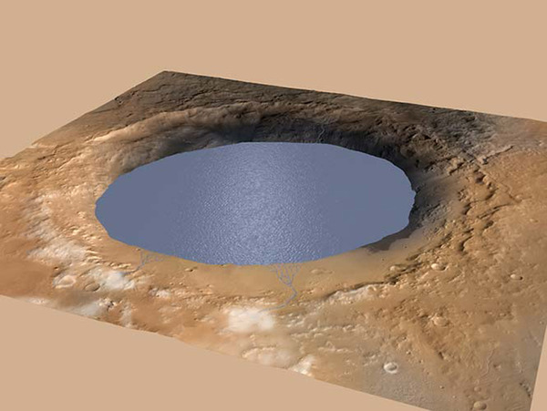 美国宇航局“好奇号”最新发现：火星上曾有湖泊(网页截图)