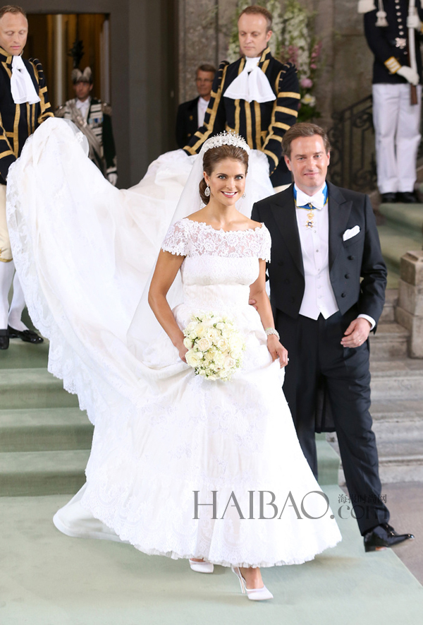 瑞典玛德琳公主 (Princess Madeleine) 与丈夫Christopher O'Neill于2013年6月大婚