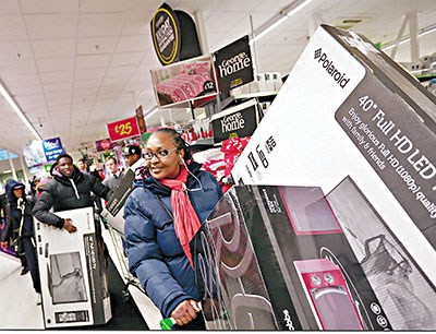 英民众圣诞节前大抢购 周末每分钟消费210万英