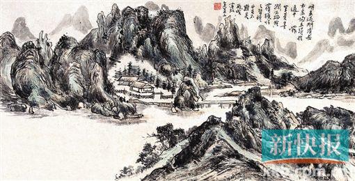 ■黄宾虹 溪山草堂 1946年作