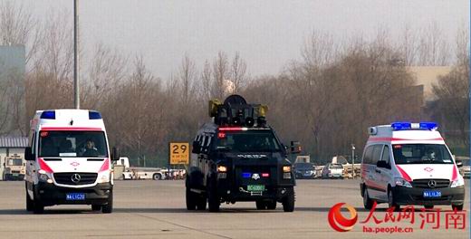 演习现场工作车辆