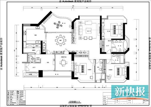 【户型DATA】    楼盘:金海湾    面积:280平方米    户型:三房两厅