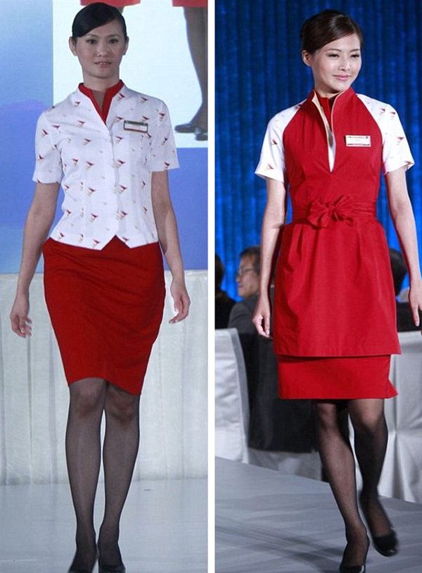 国泰航空公司（Cathay Pacific）空姐制服（网页截图）