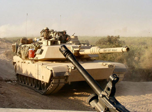 资料图：在伊拉克作战的M1坦克