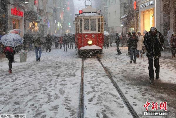 土耳其遭遇强降雪袭击|气象|降雪