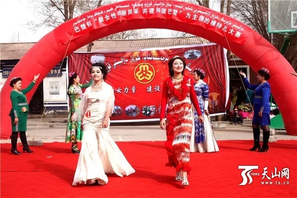 模特大赛现场